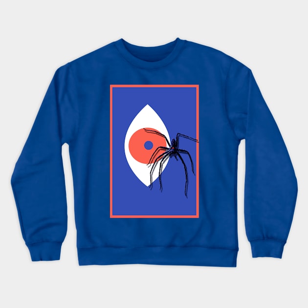 Spider eye Crewneck Sweatshirt by LanaBanana